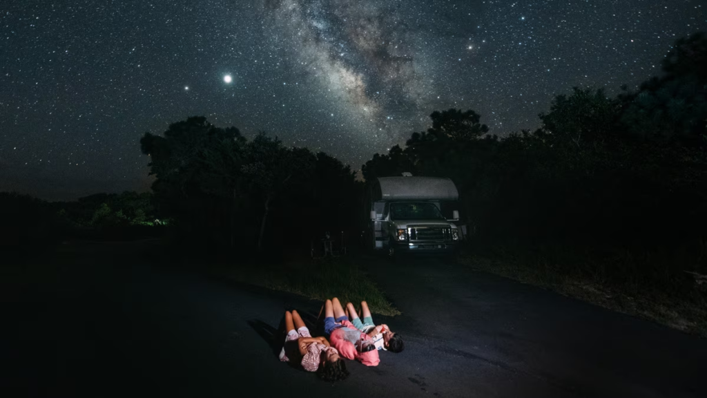 Family Stargazing Together